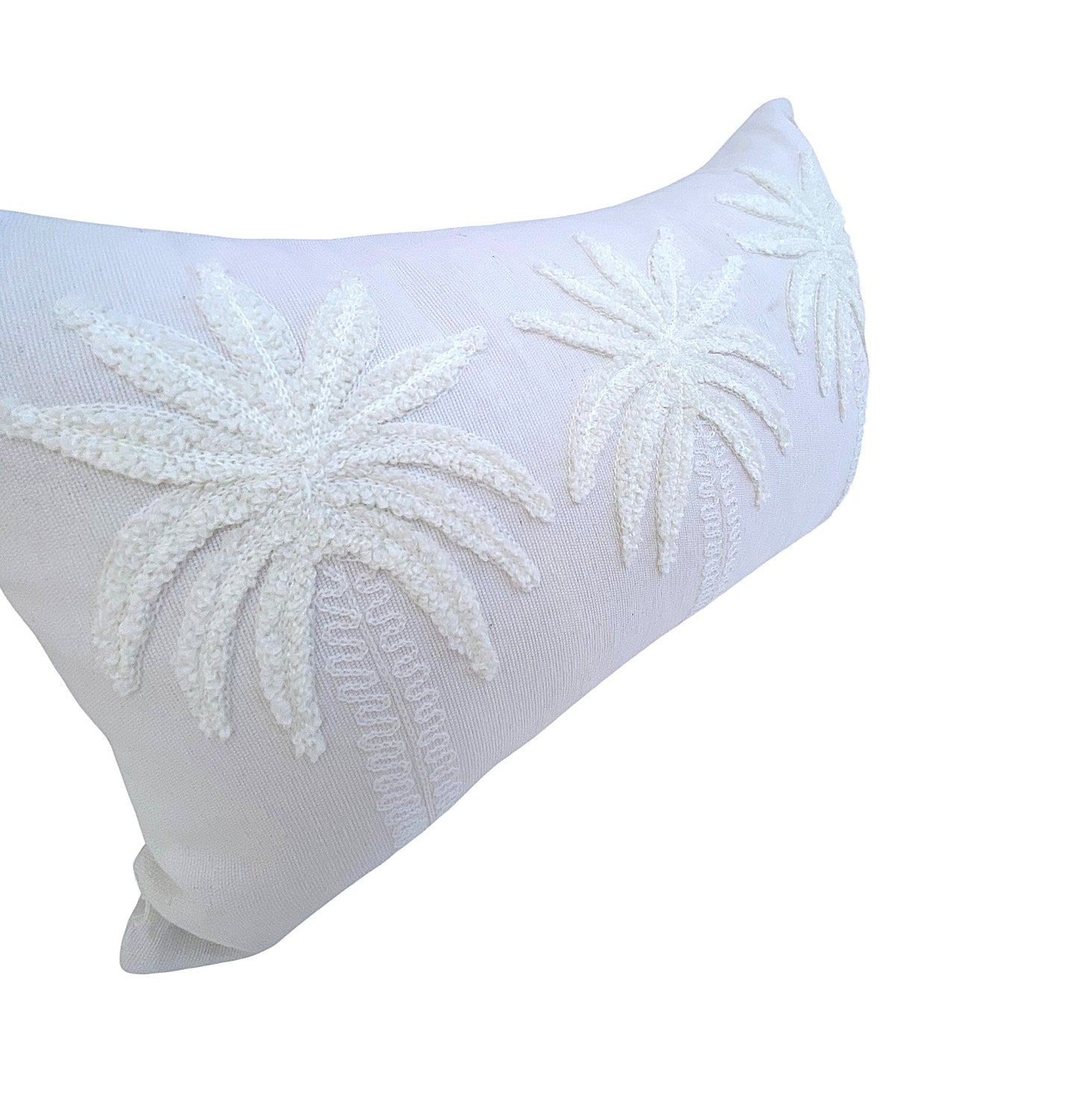Triple Palms Cushion Cover - Off White - 30x50cm