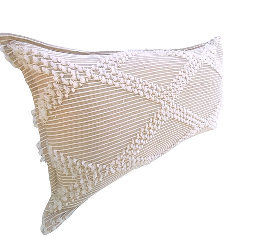 Diamond Silk Cushion Cover - Champagne - 30x50cm