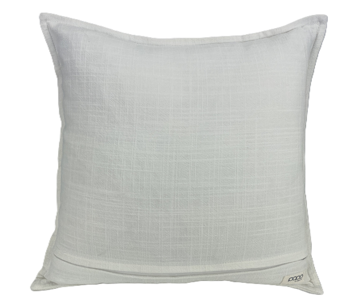 Coastal Grove - White and Bronze Embroidered - Cushion Cover 40x40cm