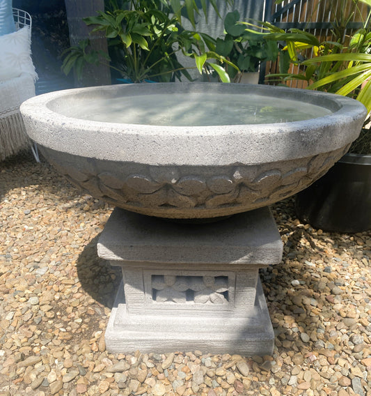 Frangipani Bird Bath Bowl 70x55cm