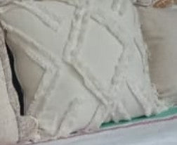 Tide and Texture - Diamond - Off White - 40x40cm