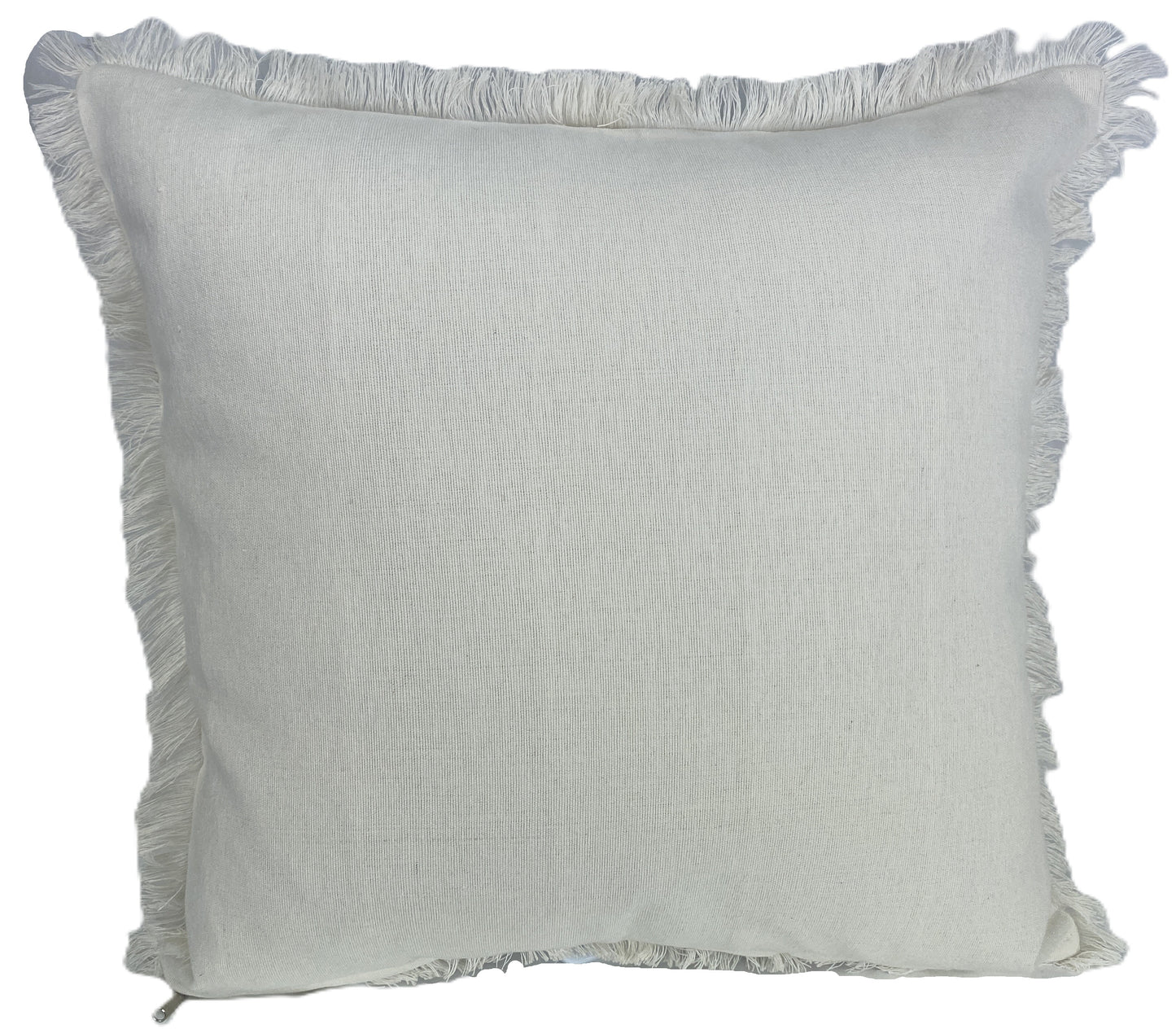 Palm Whisper Cushion Cover – White on White 50x50cm