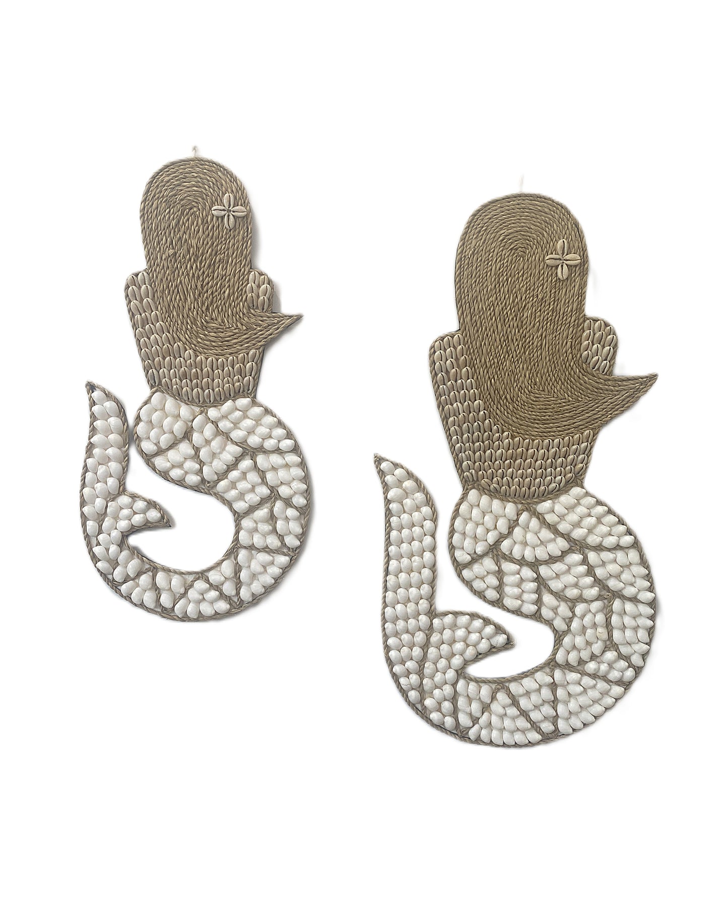 Mermaid Smooth Shell Wall Hanging - Medium 40cm