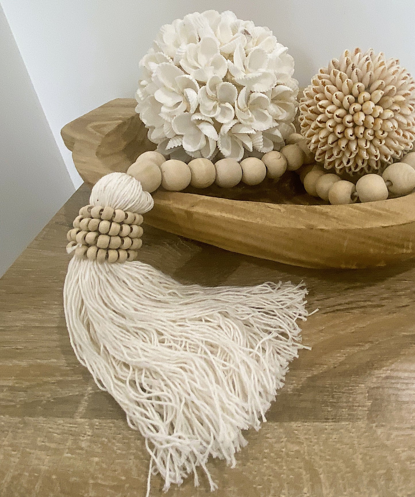 Wooden Beads Garland - 58cm