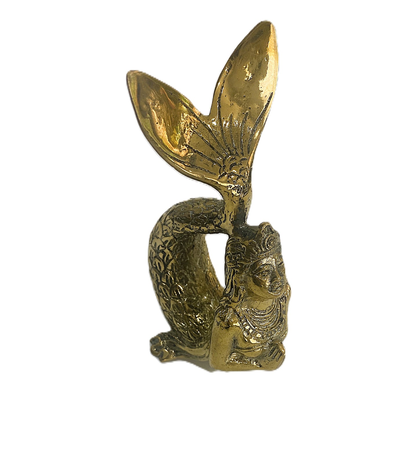 Brass Resting Mermaid - 14cm