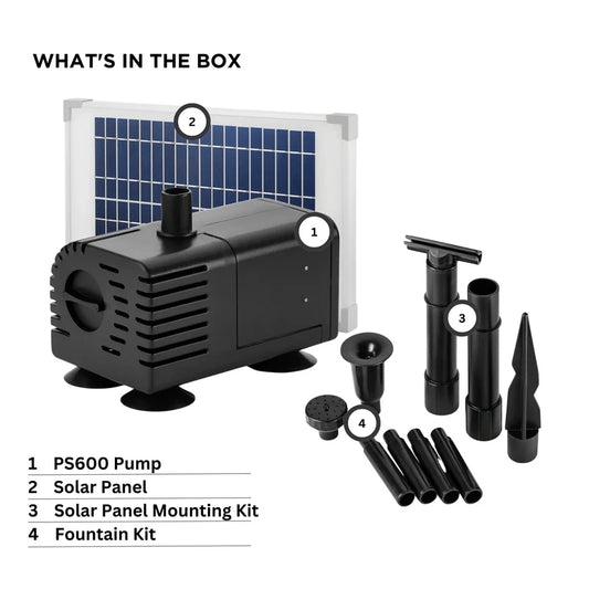 PondMAX PS600 Solar Pump & Panel Kit - 3yr Warranty