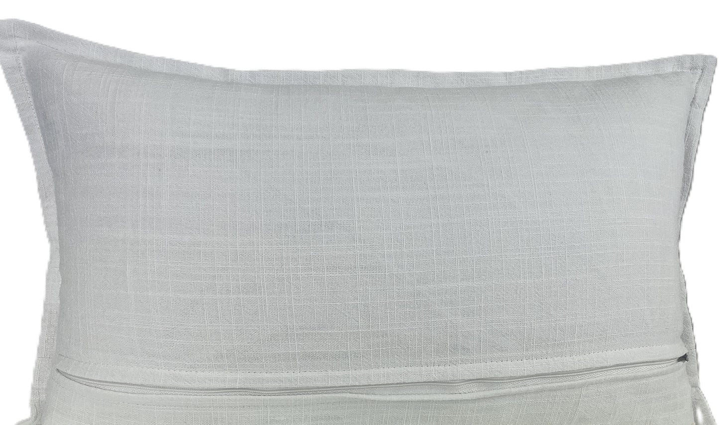 linen cotton blend-back view-dusty blue-30x50cm - palm soft