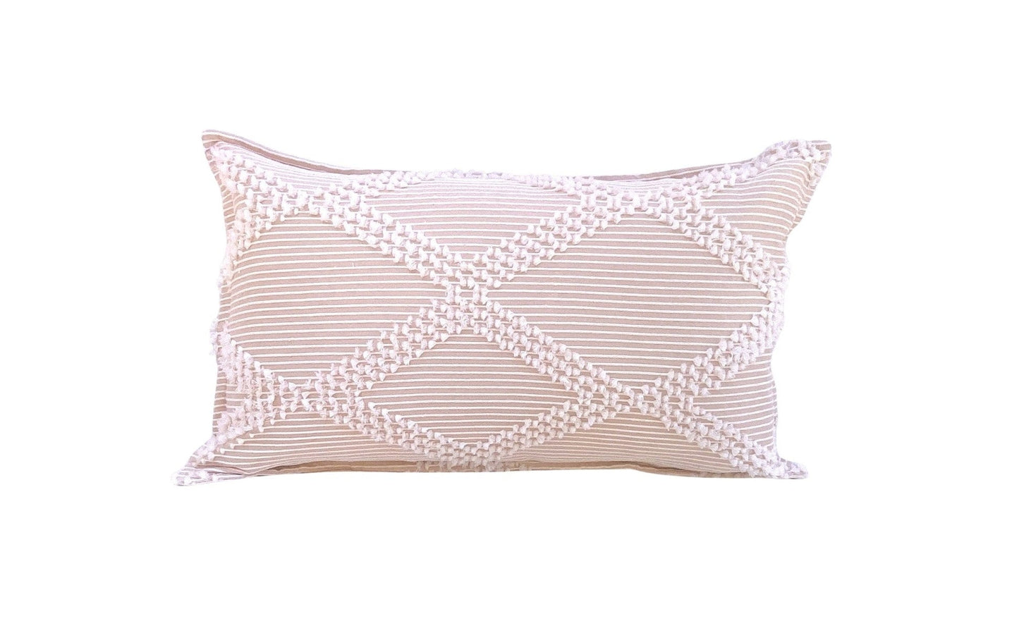 Diamond Silk Cushion Cover - Champagne - 30x50cm