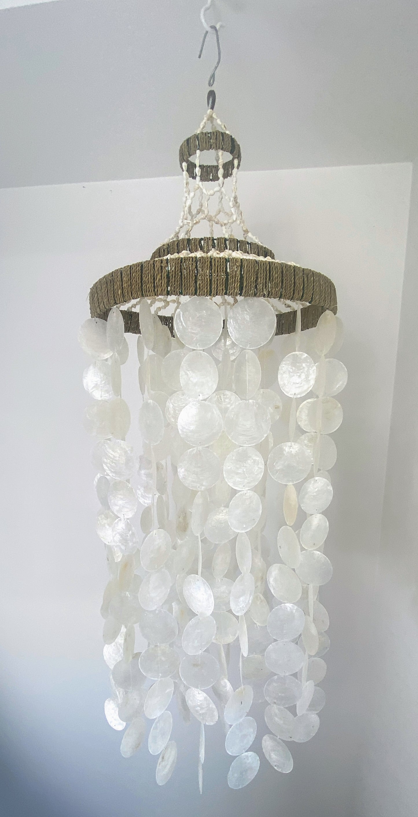 Decorative hanging Capiz Shell Chandelier 