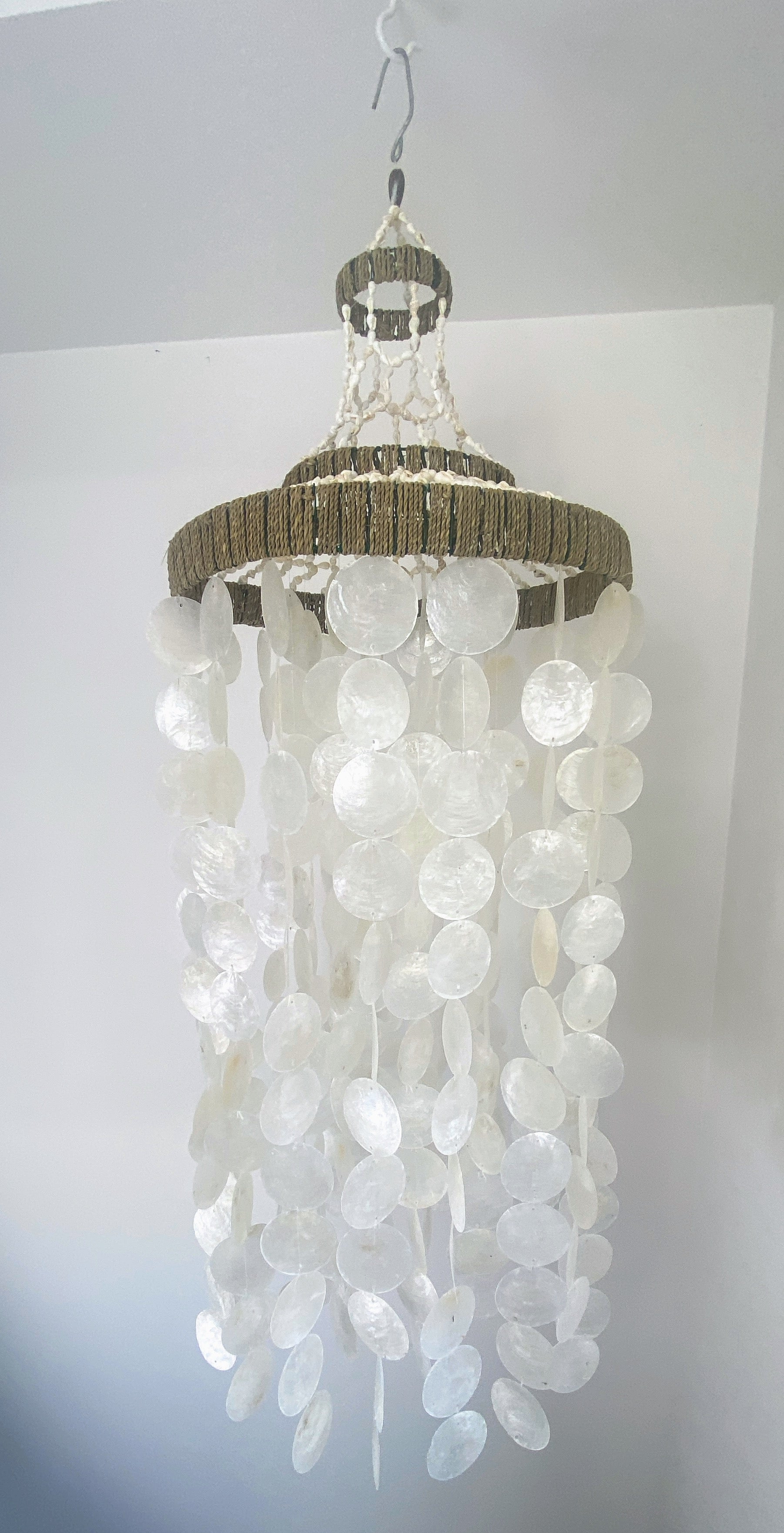Decorative hanging Capiz Shell Chandelier 
