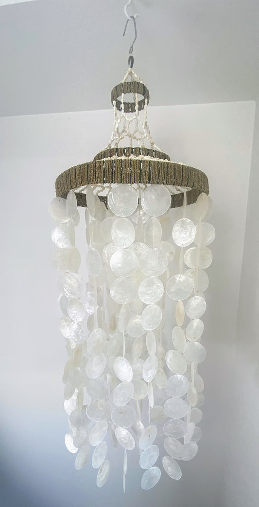 Decorative hanging Capiz Shell Chandelier 
