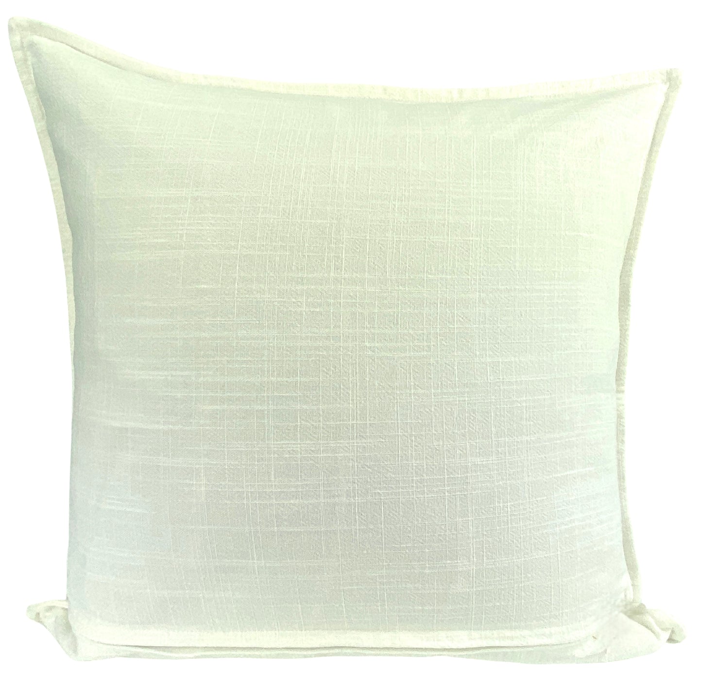 Palm Silhouette - Cushion Cover- White & Chocolate - 50x50cm