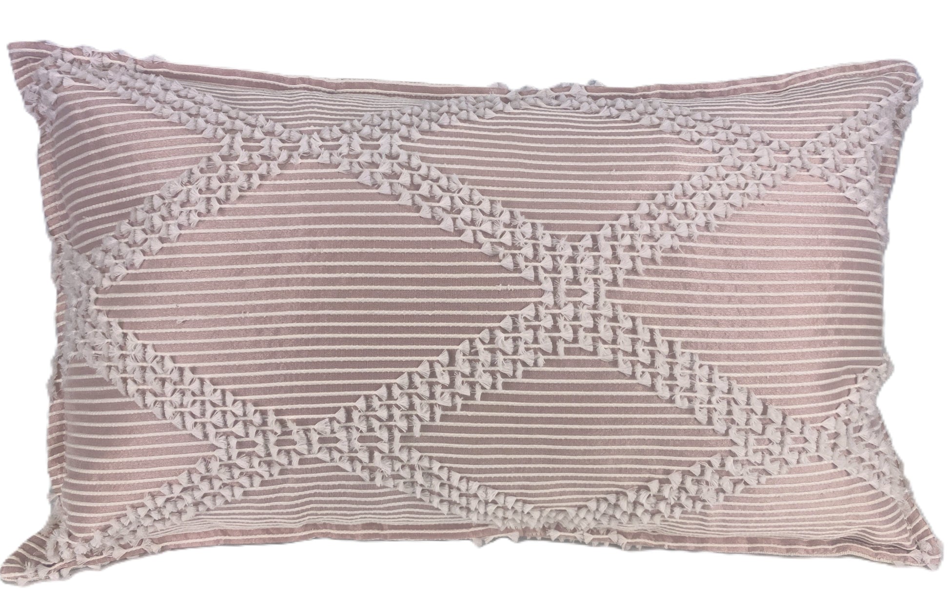 Soft Silk 30x50cm cushion cover with a delicate textured raised pattern