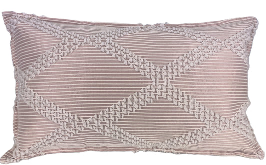 Soft Silk 30x50cm cushion cover with a delicate textured raised pattern