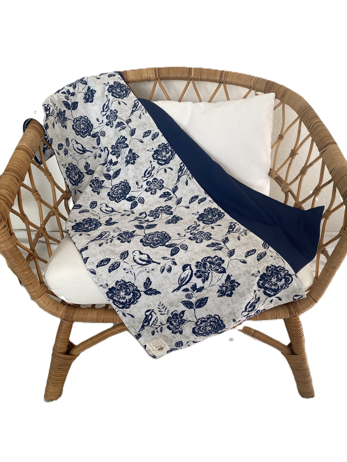 Botanic Flight - Navy Bed/Table Runner