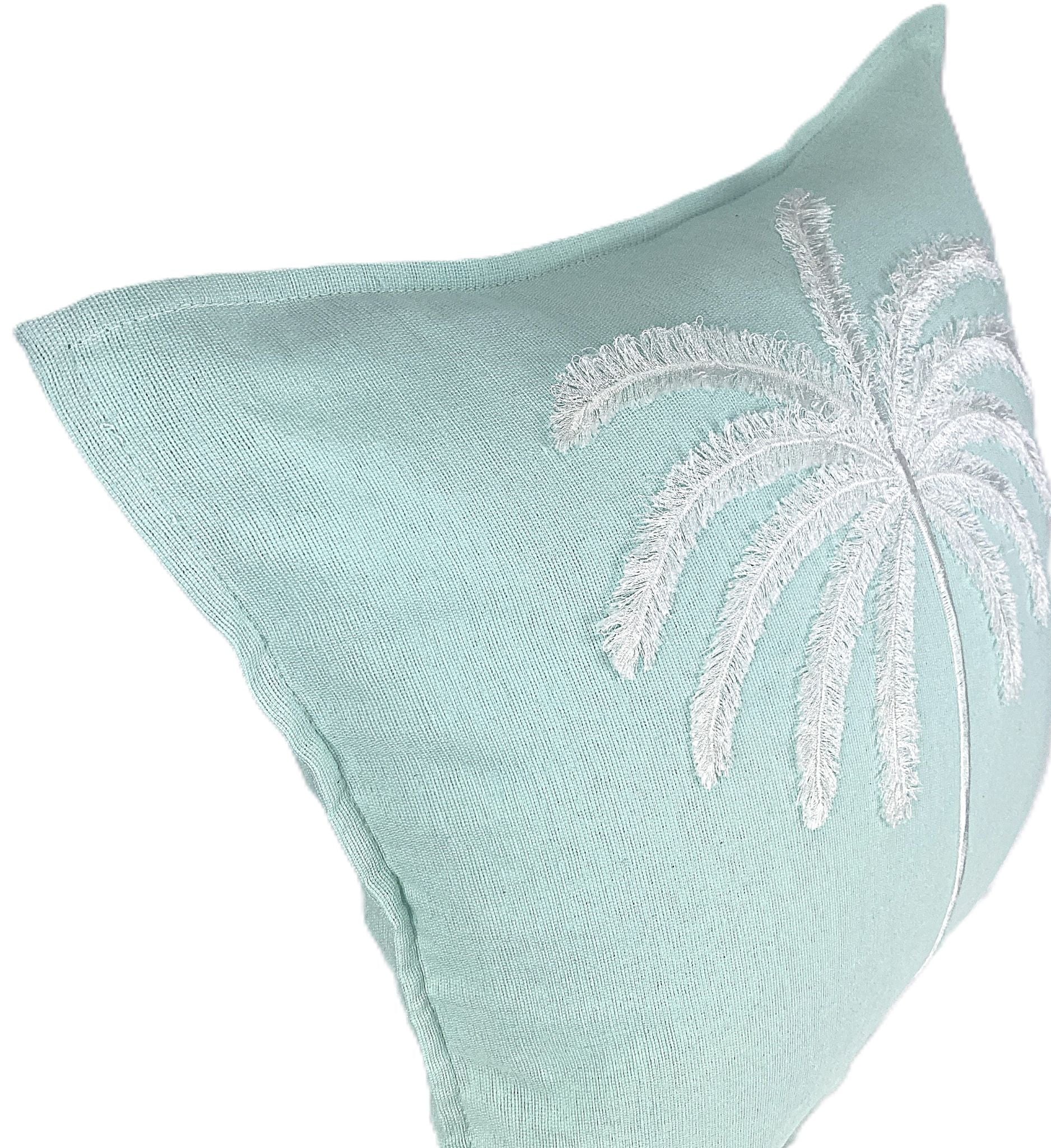 Island-Grace-Aqua-Textured-Palm-Cushion-40x40-side