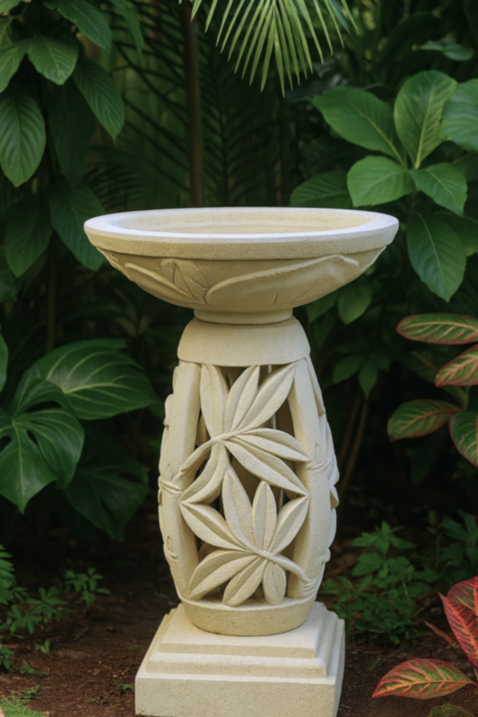 Bamboo Whisper Bird Bath - 100cm