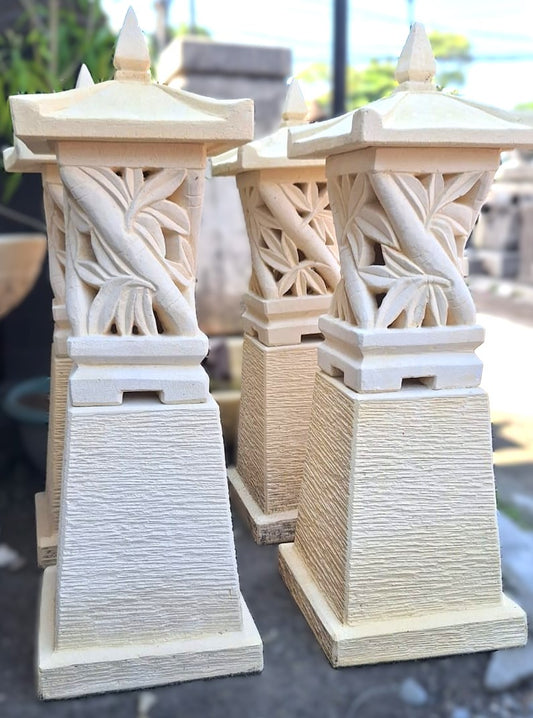 Bamboo Glow Twist Lantern - 100cm