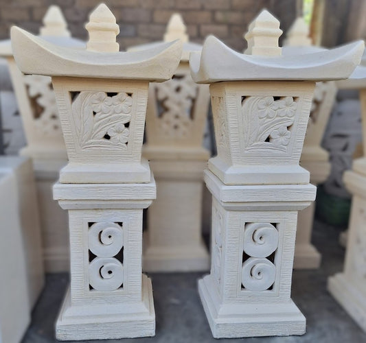 Frangipani Swirl Pagoda Lantern - 102cm