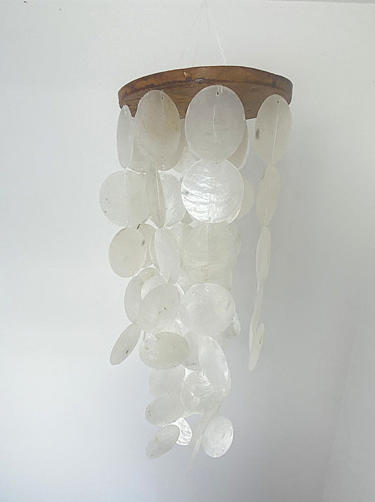 Seafoam Capiz Shell Chandelier - 40cm Drop