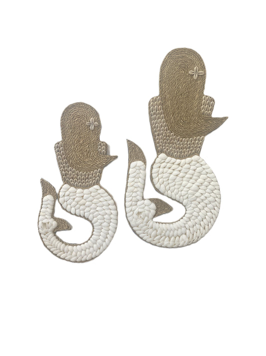 Mermaid Textured Shell Wall Hanging - Medium 40cm