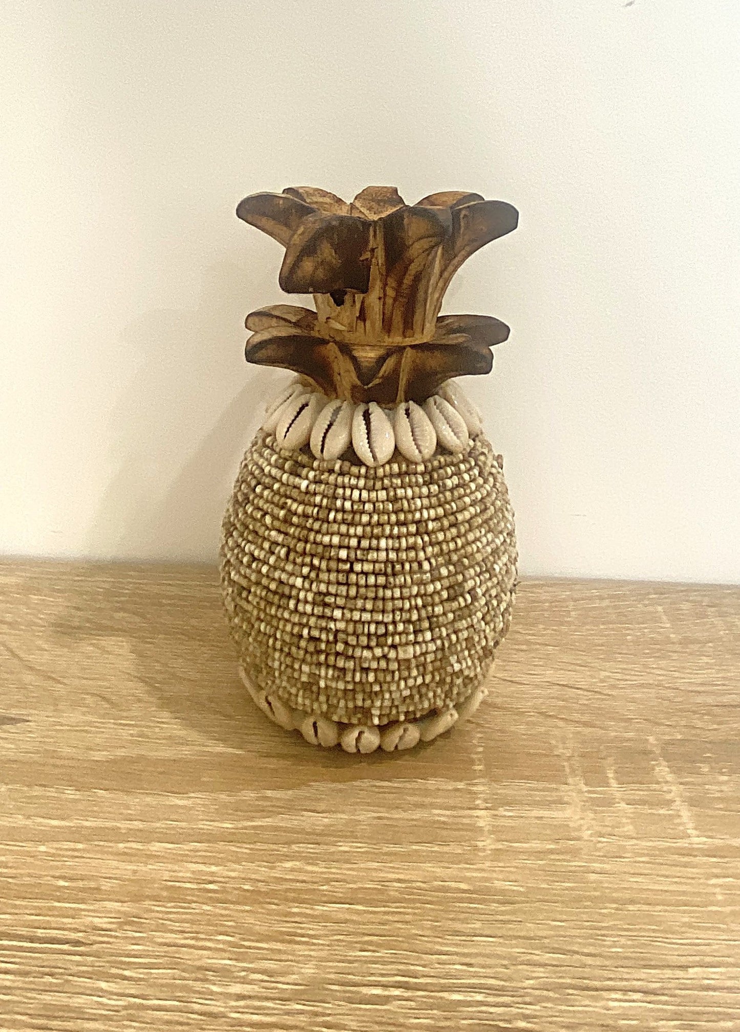 Beaded Pineapple Trio Set or Singular - Natural