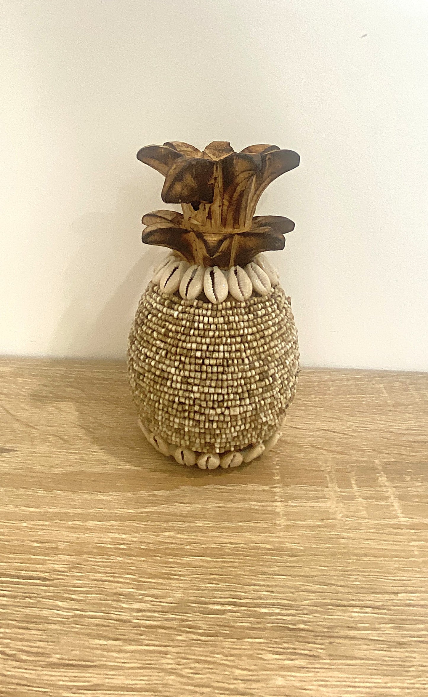 Beaded Pineapple Trio Set or Singular - Natural