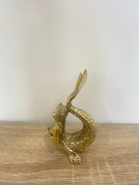 Brass Resting Mermaid - 14cm