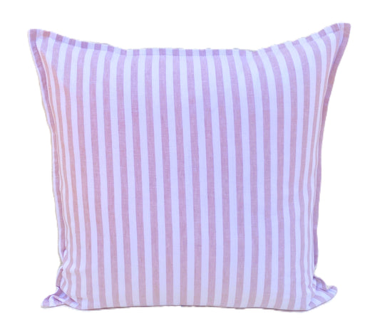 French Stripe Cushion Cover - Light Pink - 50x50cm
