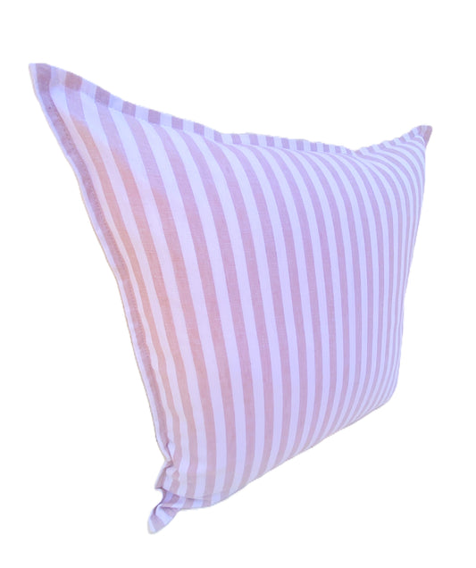 French Stripe Cushion Cover - Light Pink - 50x50cm