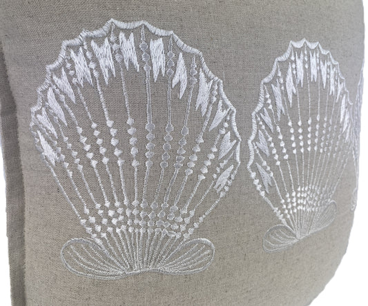 Seaside Serenity - Natural Beige Cushion Cover- 40x40cm