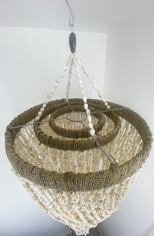 Sea Spray Shell Chandelier - 80cm Drop