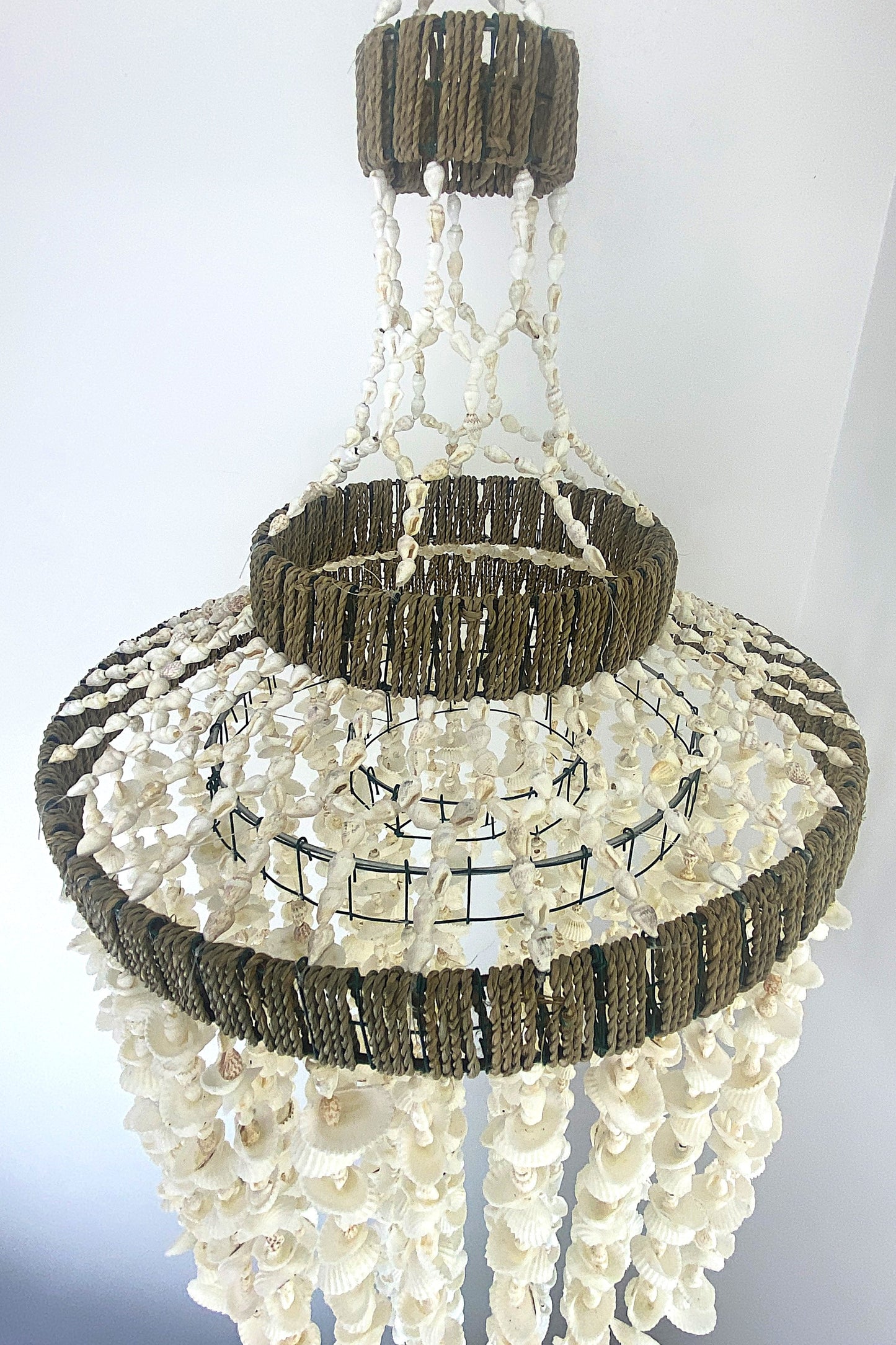 Coastal Drift Shell Chandelier - 80cm Drop