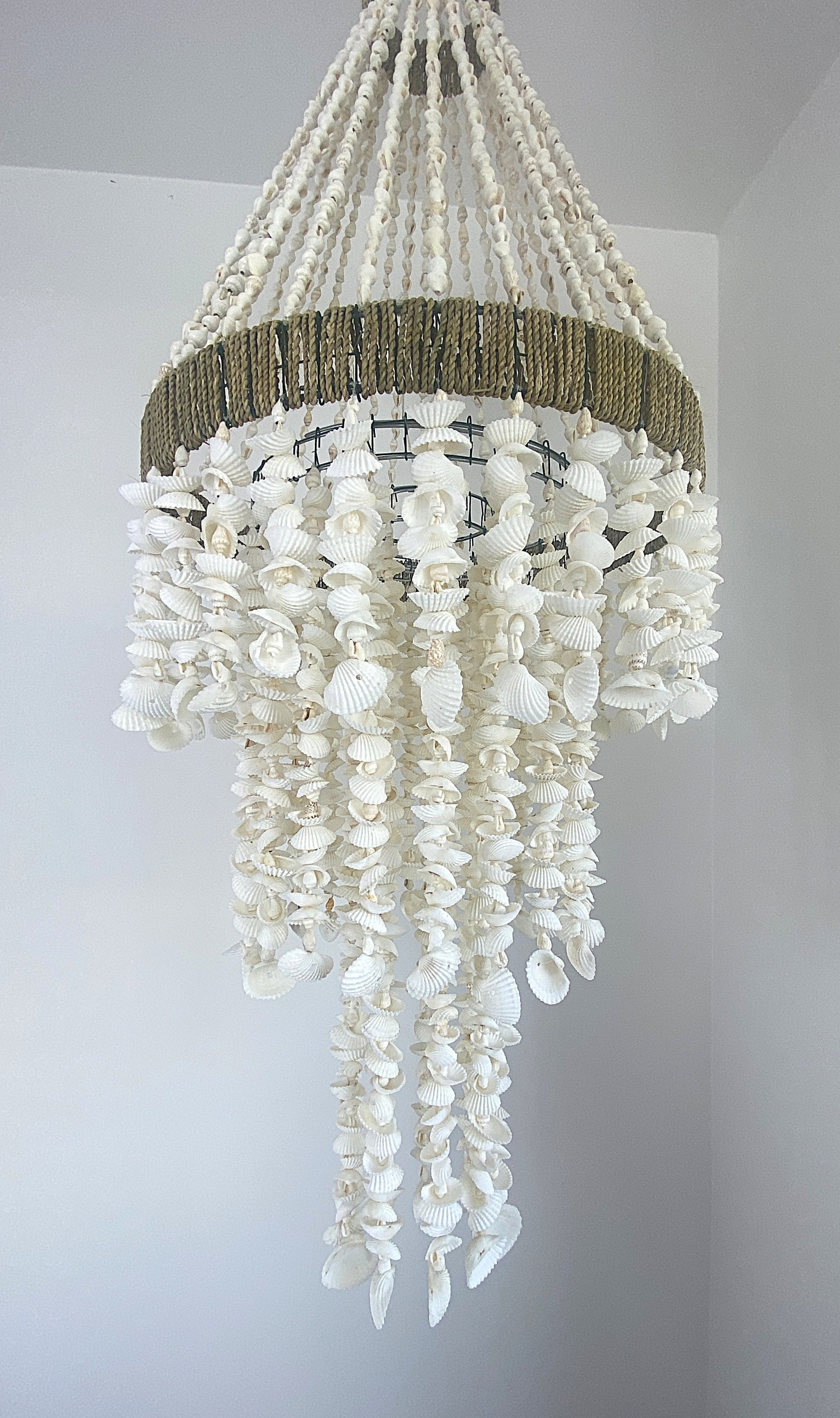 Diamond Shell Chandelier - 80cm Drop