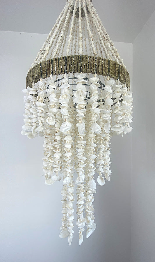 Diamond Shell Chandelier - 80cm Drop
