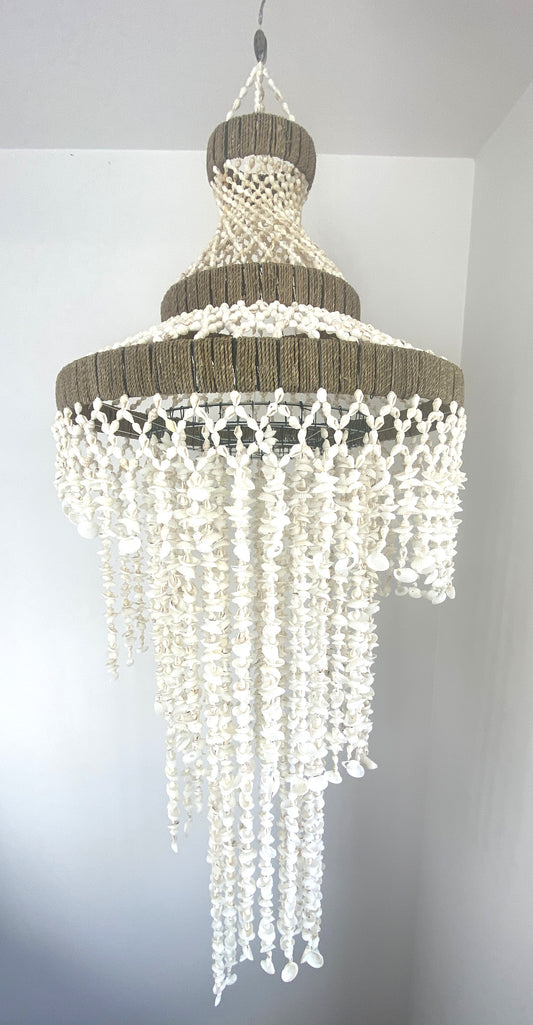 Decorative Shell chandelier handmade