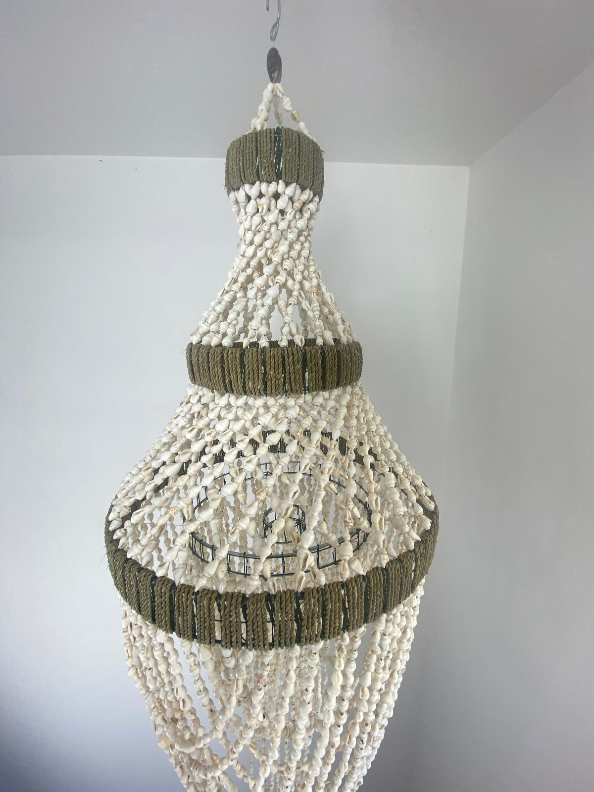 80cm Shell Tidewoven Shell Chandelier - 80cm Drop – Luxe Coastal Collections