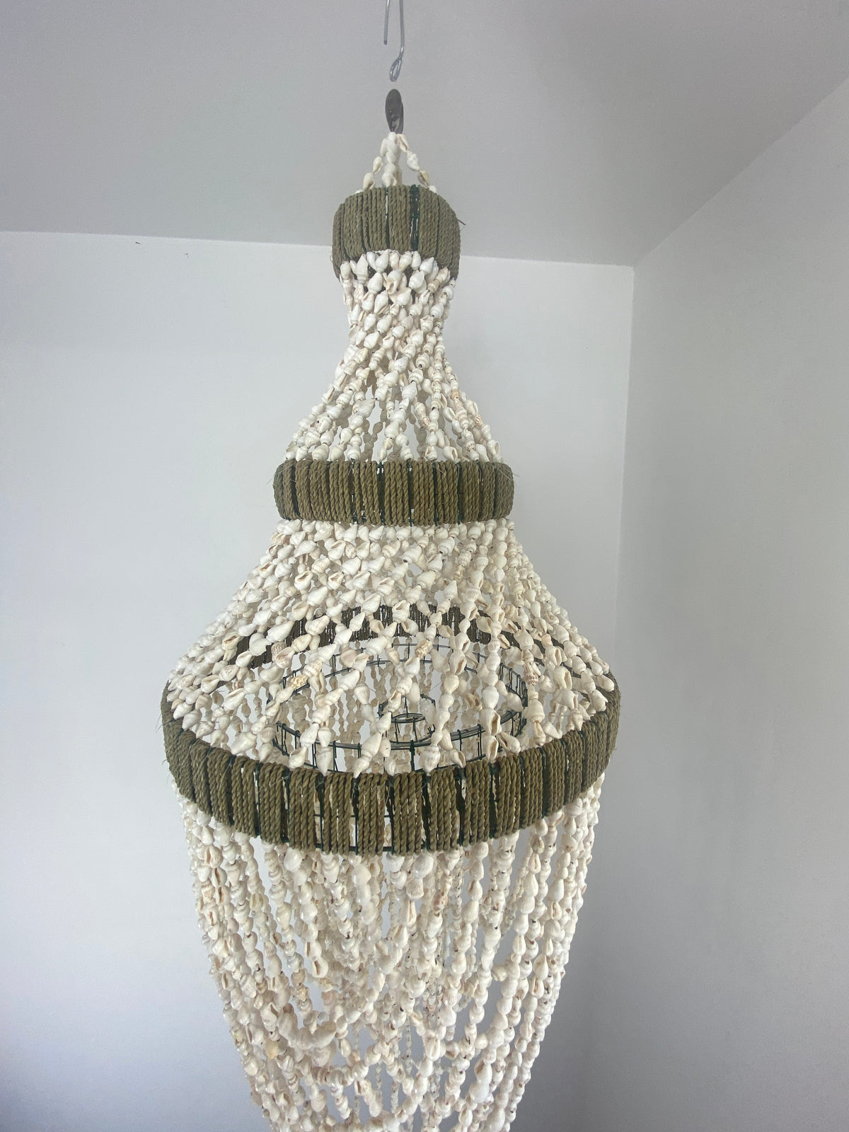 80cm Shell Tidewoven Shell Chandelier - 80cm Drop – Luxe Coastal Collections