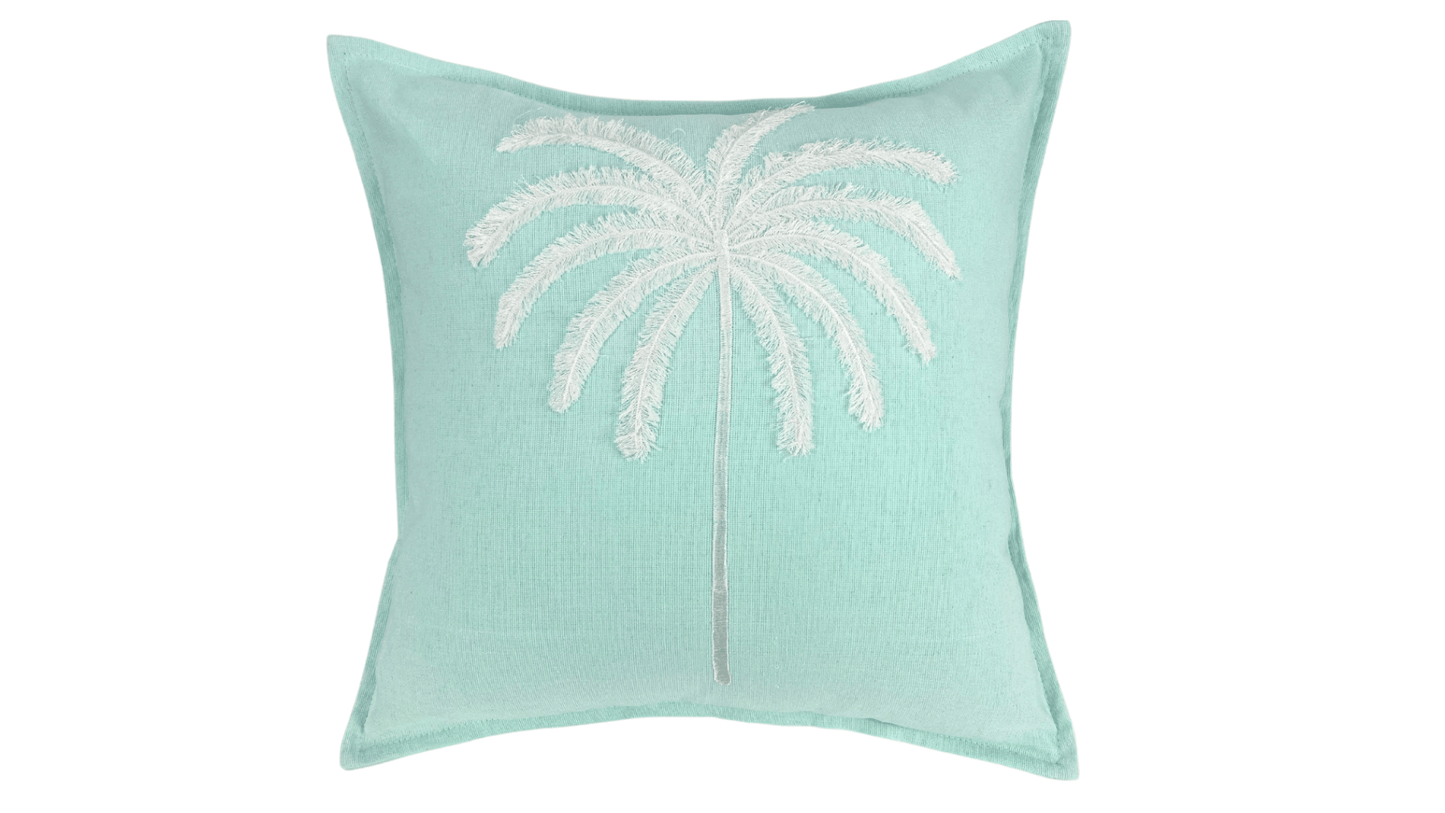 Island-Grace-Aqua-Textured-Palm-Cushion-40x40-front 