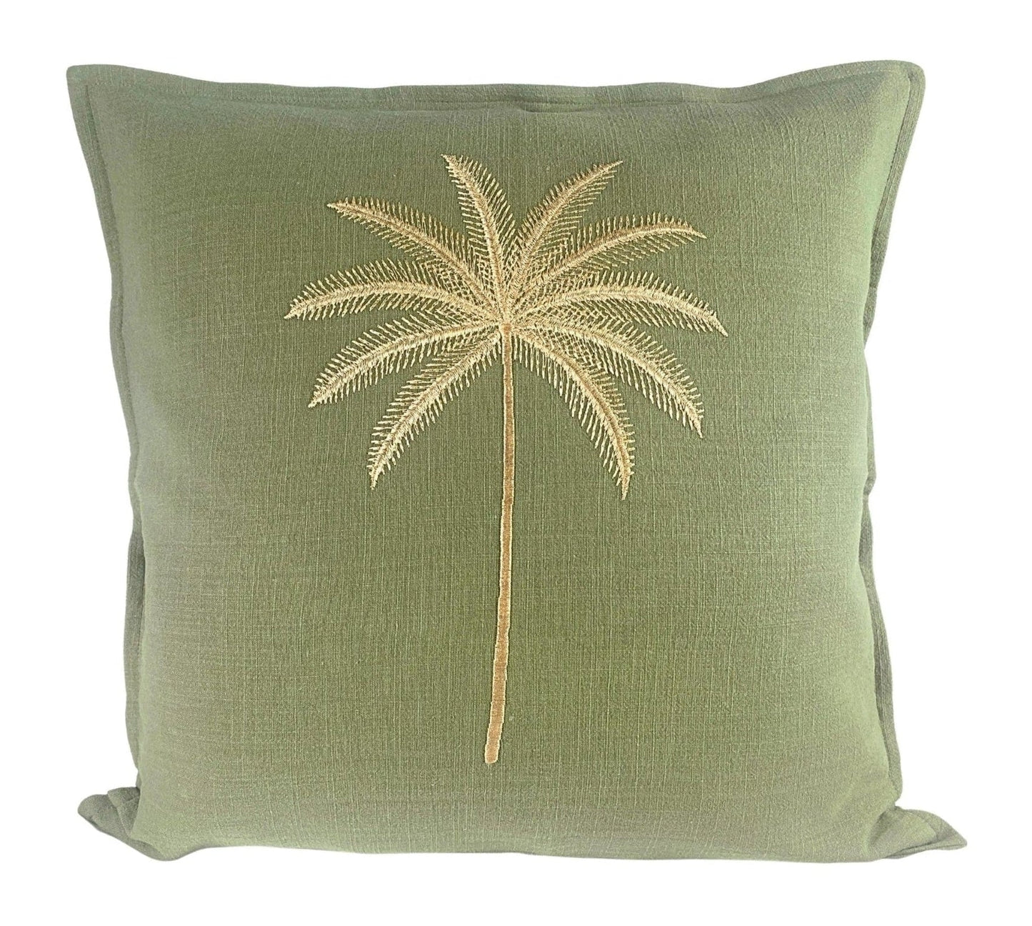 Palm Beach Cushion Cover - Olive Green -  50x50cm