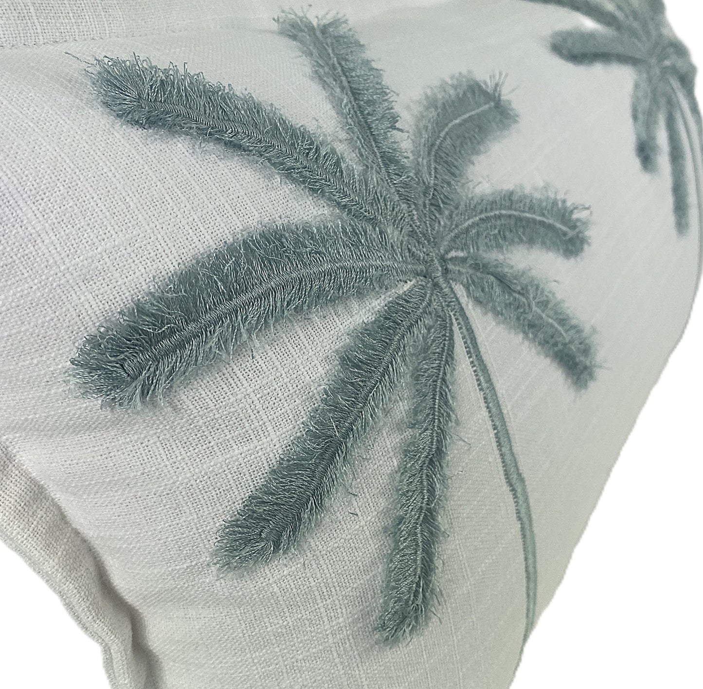 linen cotton blend-side view-dusty blue-30x50cm - palm soft touch