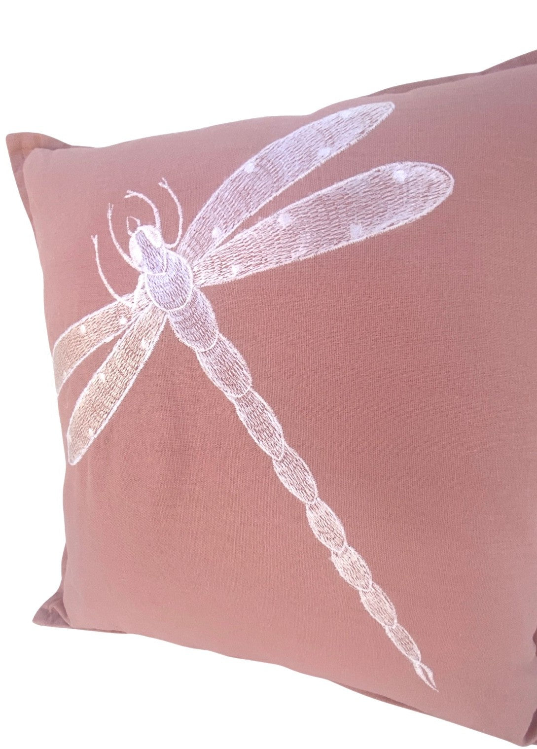 Dragonfly Cushion Cover - Pink - 40x40cm