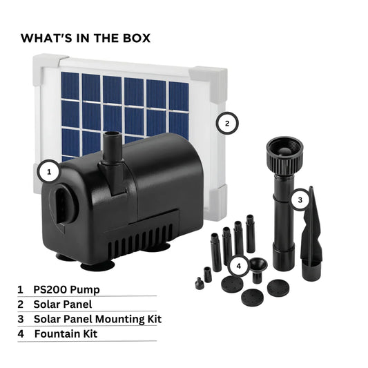 PondMAX PS200 Solar Pump & Panel Kit - 3yr Warranty