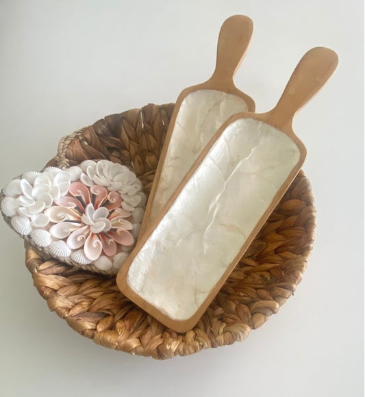 Shelly Inlay Trinket Tray - 30cm