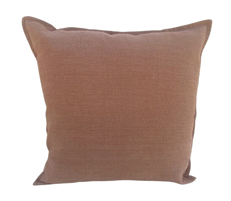 Soft Linen Blend Cushion Cover - Choco Pink - 50x50cm