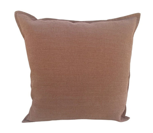 Soft Linen Blend Cushion Cover - Choco Pink - 50x50cm