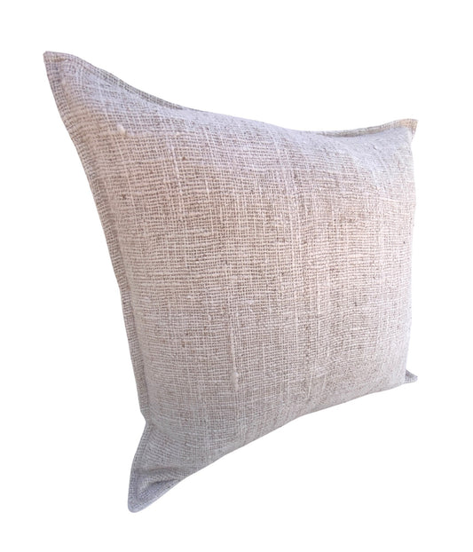 Soft Raw Cotton Weave Cushion Cover - Natural - 50x50cm