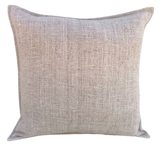 Soft Raw Cotton Weave Cushion Cover - Natural - 50x50cm