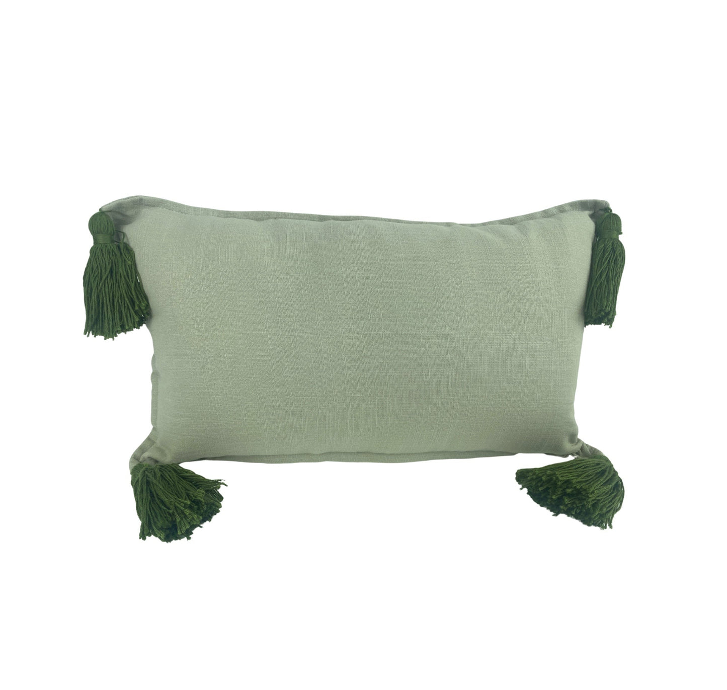 Soft Sage Tassell Cushion Cover - 30x50cm